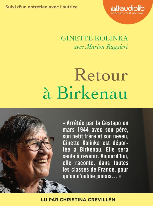 Retour à Birkenau - Ginette Kolinka, Marion Ruggieri - Audiolib