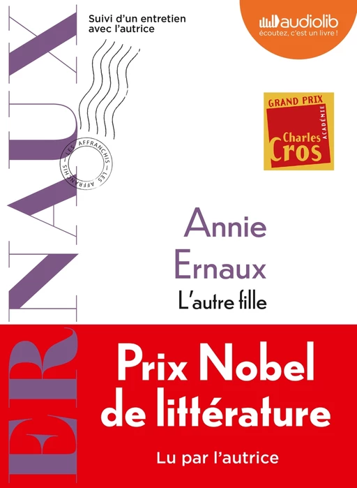 L'autre fille - Annie Ernaux - Audiolib