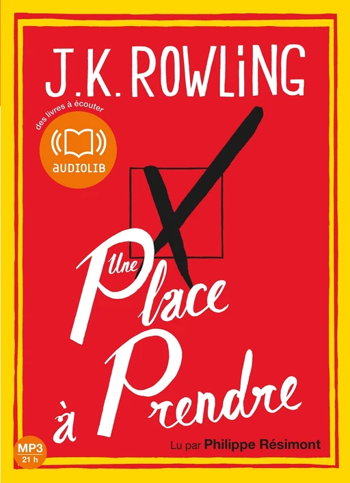 Une place à prendre - J. K. Rowling - Audiolib