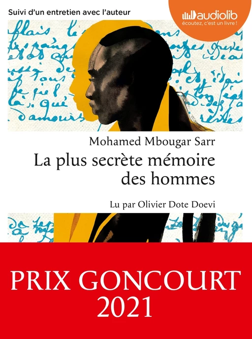 La plus secrète mémoire des hommes - Mohamed Mbougar Sarr - Audiolib